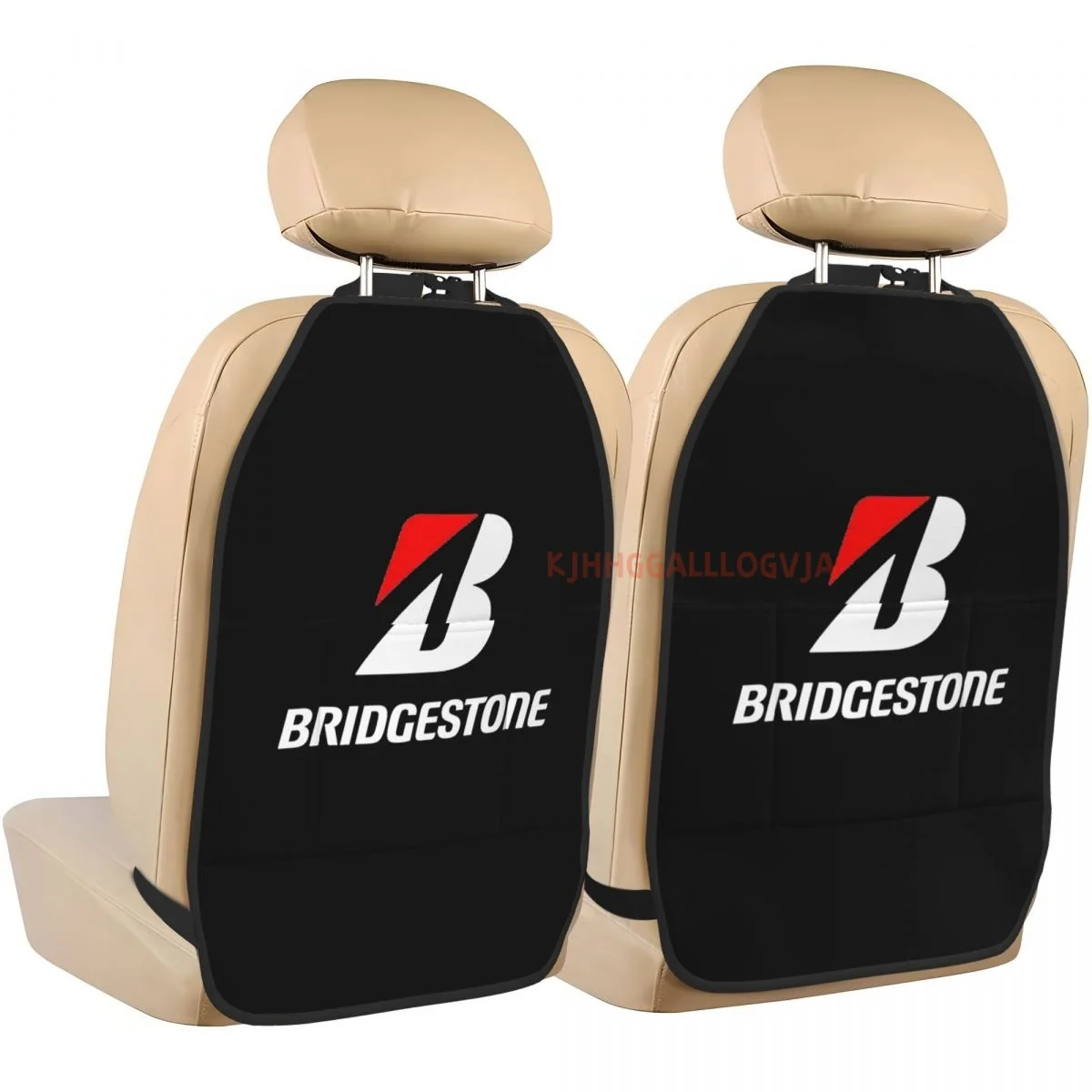 Bridgestone Organizador de asiento de automóvil con alfombrilla de almacenamiento antipatadas 2 piezas para asientos traseros