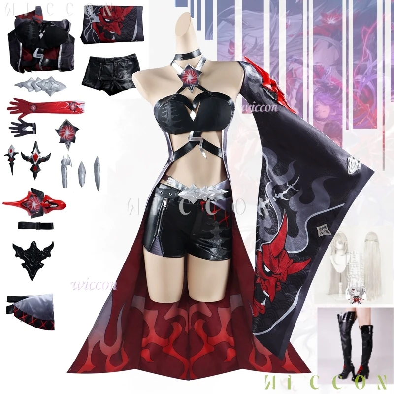 Honkai: juego Star Rail Izanagi rojo o blanco un personaje auto-antiquilador nihilidad galáctico Ranger Cosplay disfraz juego todo Set