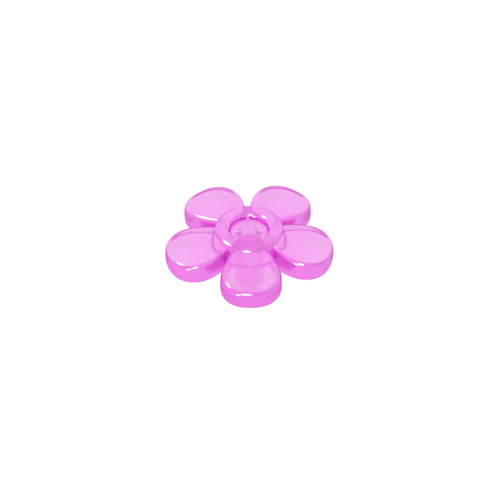 Interlocking Building Blocks | Gobricks lego 96483 Flower Pin Accessory GDS-2062, 5 Smooth Petals Headwear Piece