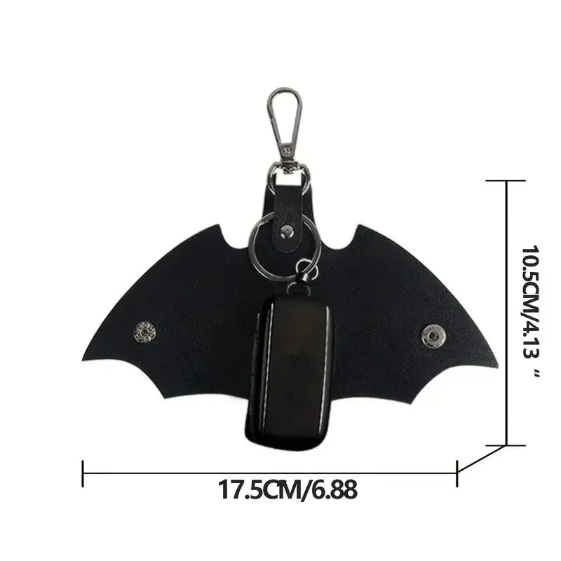 1pc Keychain Pendant PU Leather Car Key Protector Household Anti-lost Waist Hanging Key Bag Father's Day Gift, Boyfriend Gift