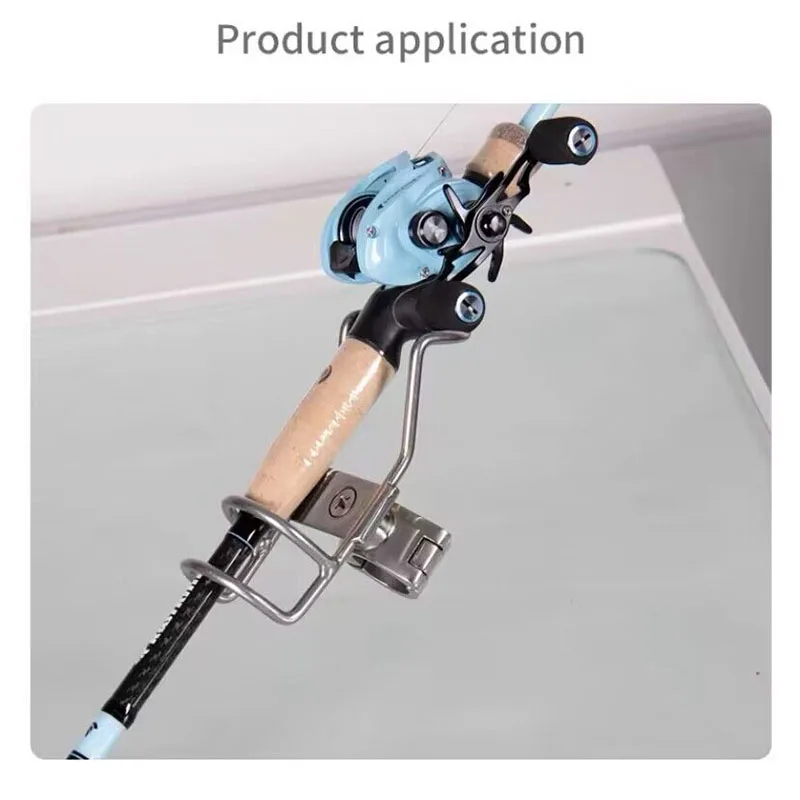 0528316 Marine Grade Steel fishing rod rack holder pole bracket support clamp on rail mount 25or 32mm boat Accesso