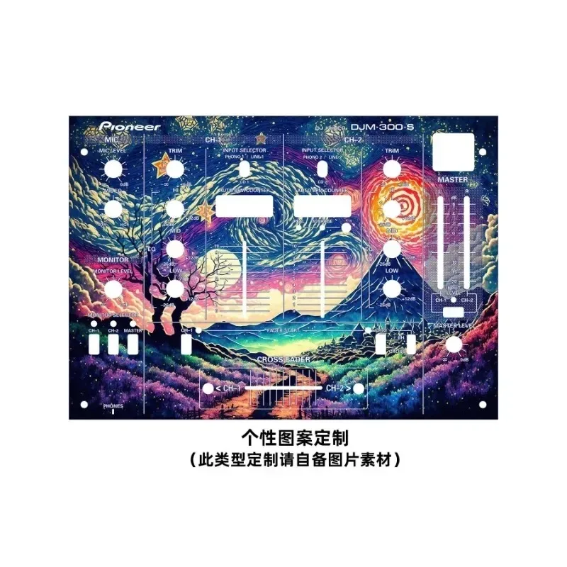 

Панель микшера Pioneer DJM-300 Самоклеящаяся пленка из ПВХ и красочные настраиваемые наклейки