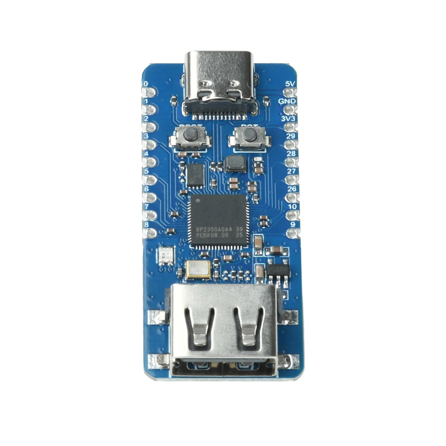 1Pc RP2350 Microcontroller Development Board With USB-C And USB-A Interface For Arduino C Embedded Project DIY Kit