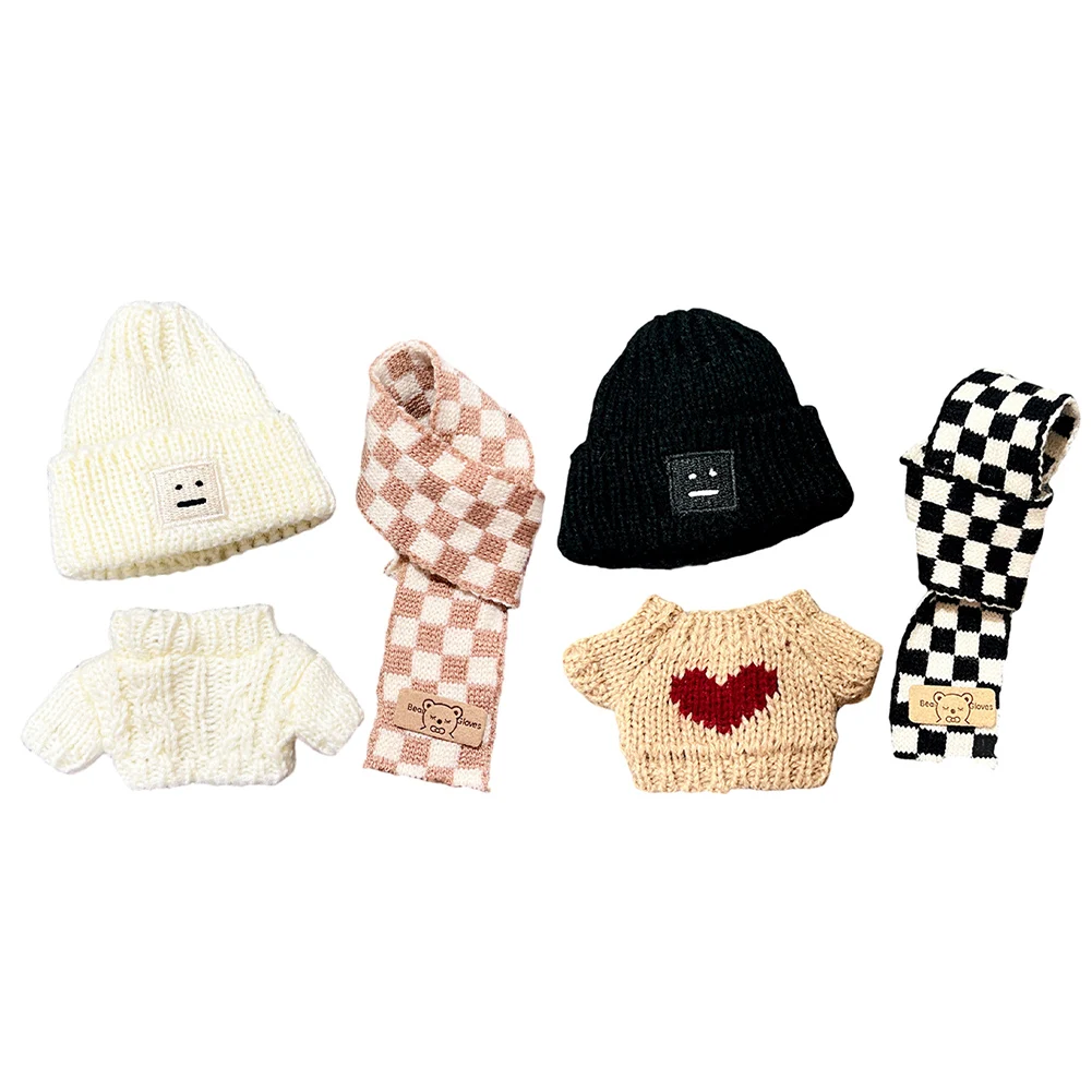 

17CM Kawaii Doll Clothes Plush Doll Changing Clothes Dolll Clothes Suit Cartoon Cute Clothes DIY Skirt Game