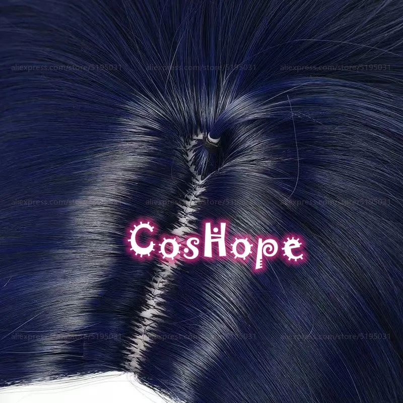 ZZZ Asaba Harumasa Cosplay 30cm Short Black Blue Mixed Wig Cosplay Anime Cosplay Wigs Heat Resistant Synthetic Wigs Halloween