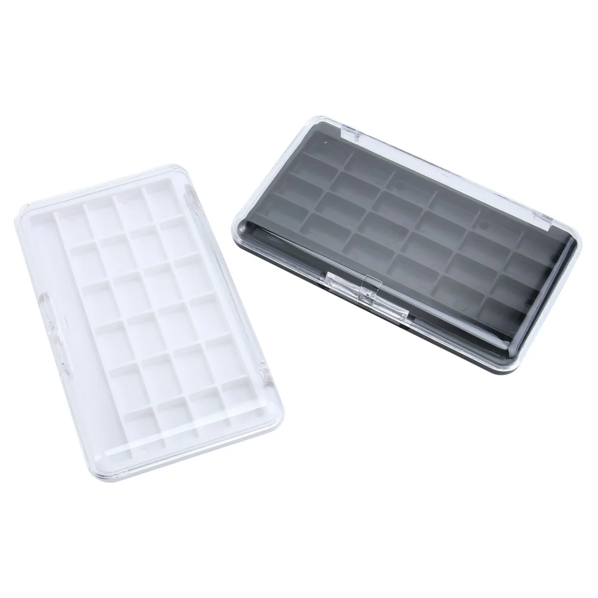 

2 PCS Empty Eyeshadow Palette Case Transparent Stickers Makeup Cases Travel