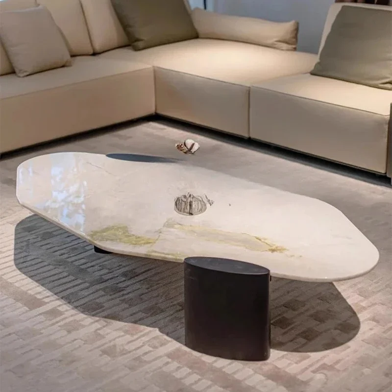 

A Natural Tianshan jadeite luxury stone coffee table modern simple light luxury villa high-end high-end living room special-