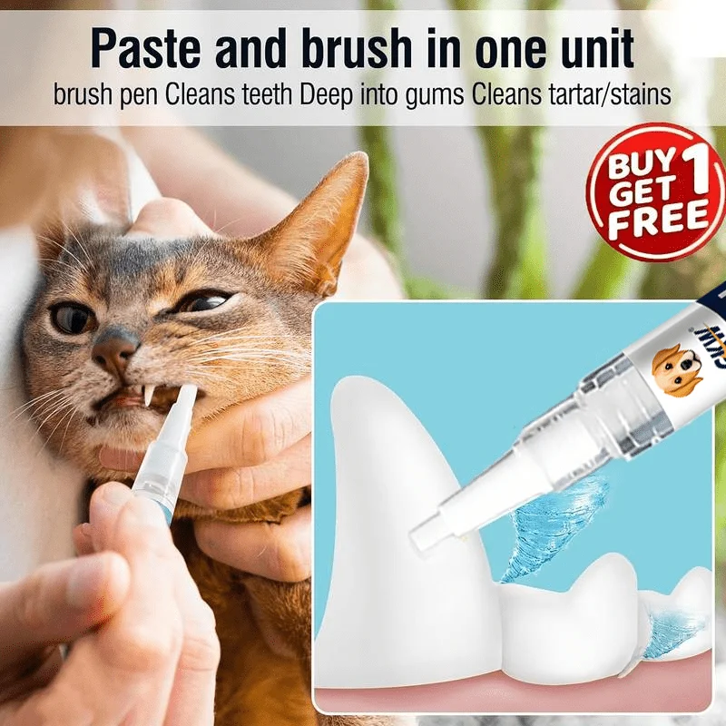 Pet Teeth Cleaning Pen, New Formula, Effective Teeth Clean, Plant‑based Formula