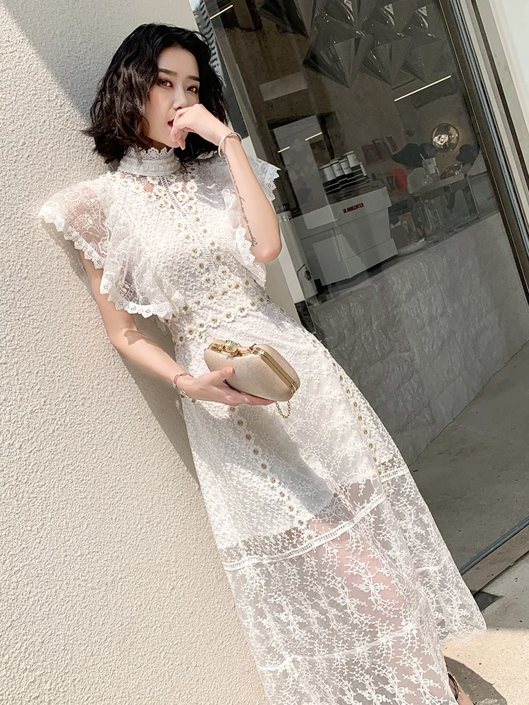 

Белое вечернее платье Daisy для женщин, роскошное, высококачественное, для дня рождения и торжеств, также подходит для повседневной носки