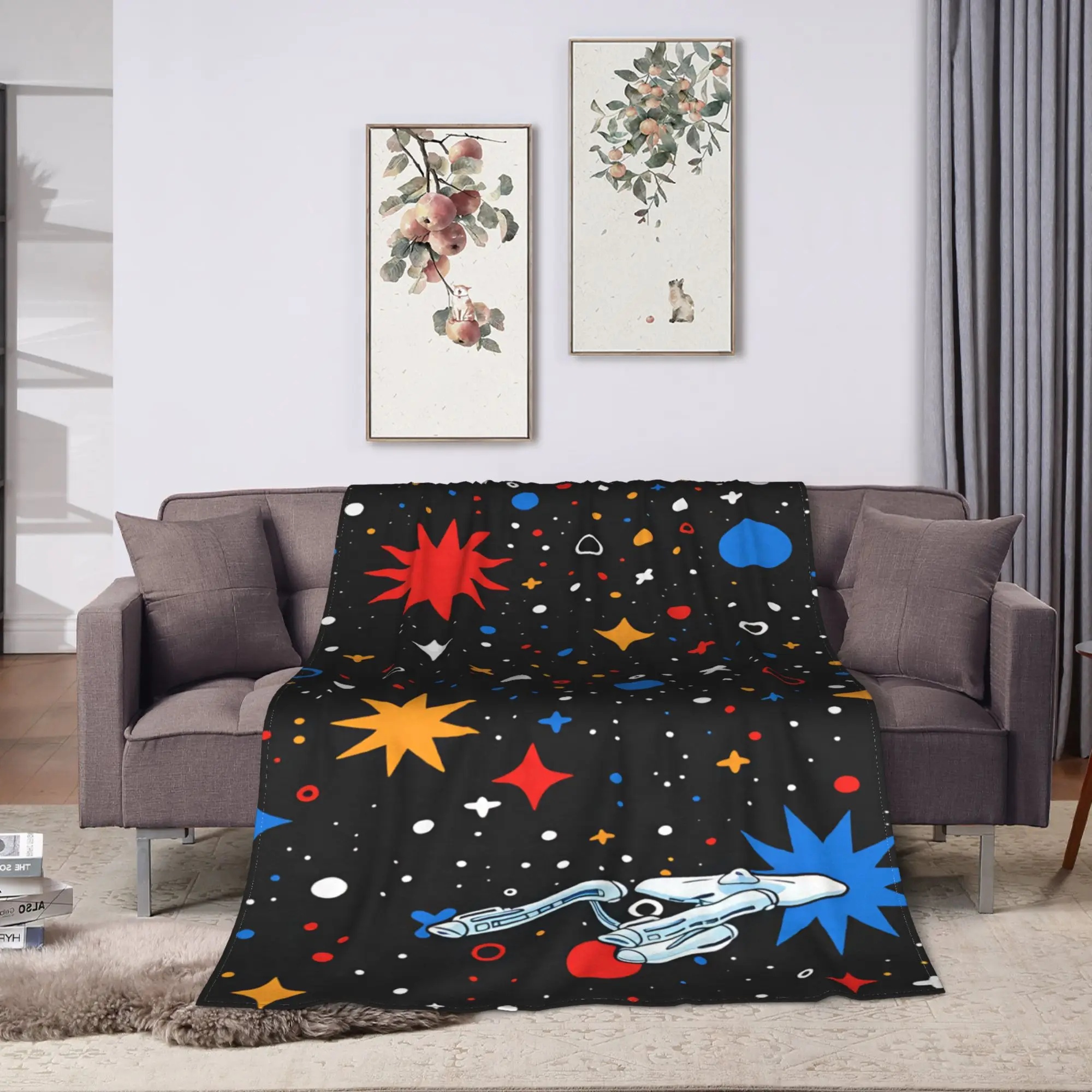 S-Star T-Trek Ship Movie  Blanket  For Couch Chair Sofa Bed Travel Office Flannel Bedspread Bed Cover