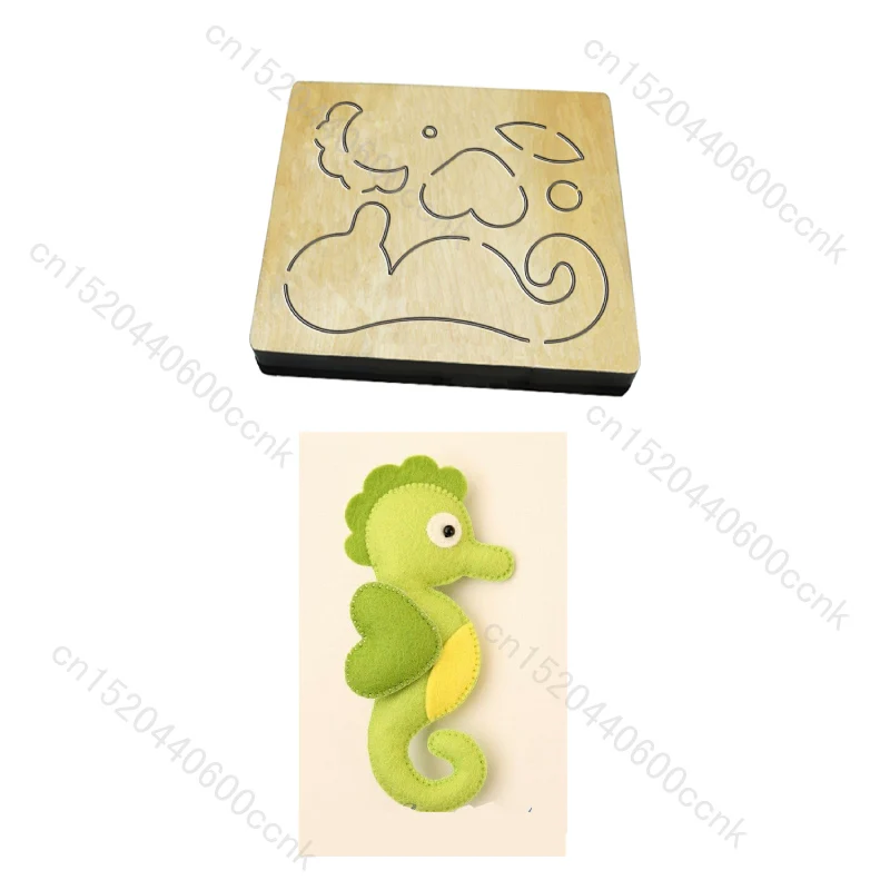 

Seahorse Wooden Die Cutting Dies for Common Die Cutting Machines on the Market, Multiple Sizes, V-107, New