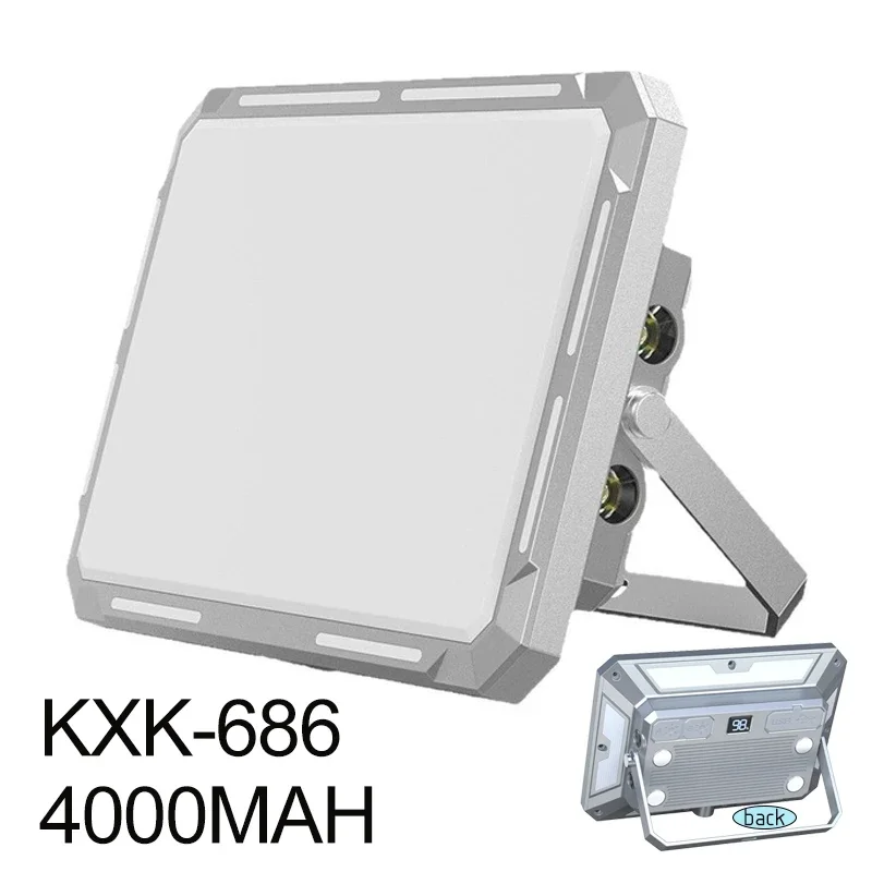 288LED krachtige campinglamp-draagbare werklantaarn met haak, oplaadbare noodverlichting op zonne-energie voor buitentent avondmarkt