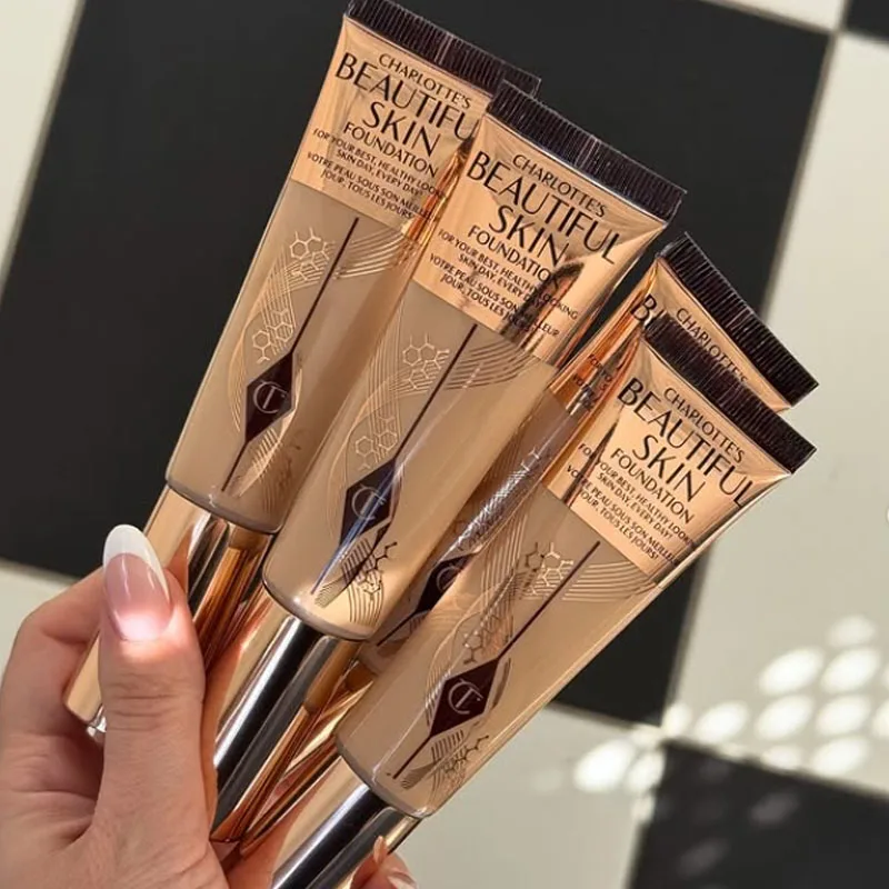 Charlotte Tilbury Cosmetics Soft Light Essence Liquid Foundation Concealer Full Coverage Waterproof Naturally Women Makeup Cream