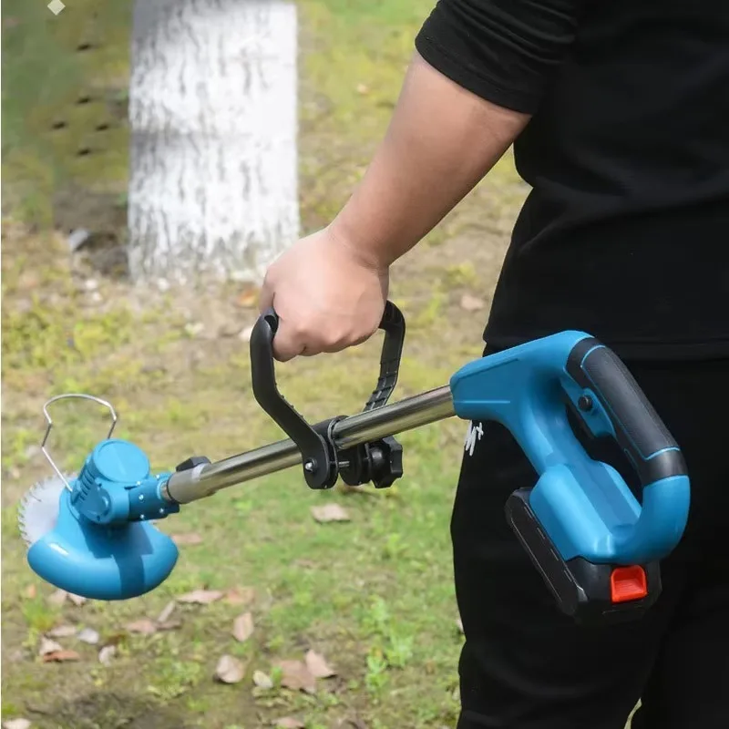 

Garden Tools Lithium Battery Electric Rechargeable Grass Cutter Machine Small Lawn Mower Hand Cordless Power String Trimmer