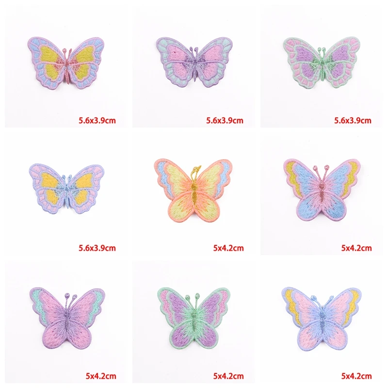 Parche bordado mariposa para coser o planchar – estilo DIY - imagen 2