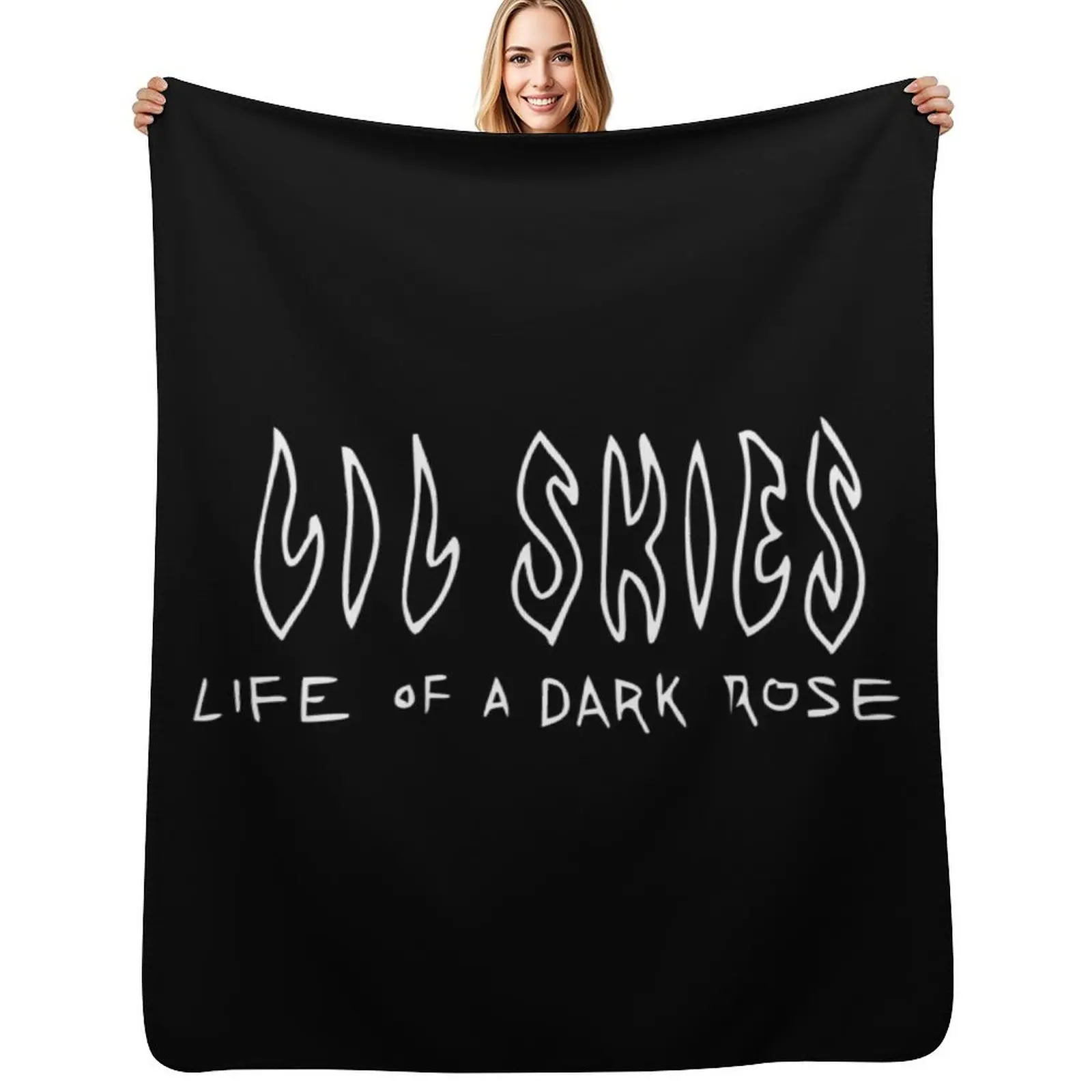 Lil Skies Throw Blanket Multi-Purpose Cute Decoratives Sofa Quilt Furrys Nap Blankets