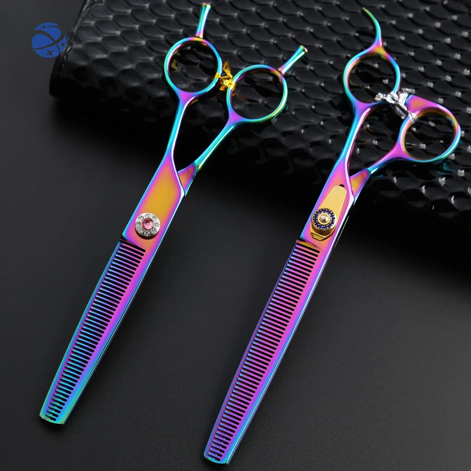 

7.5 INCH Colorful Japanese Dog Grooming Scissors Teeth Thinning Professional Pet Scissors