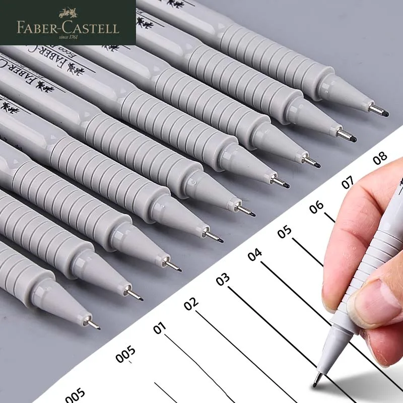 Faber Castell Needle Pen Pigment Liner Neelde Water-proof Drawing Pen Pigma Micron Marker Pen for Sketch Hook Pen Sign Pen