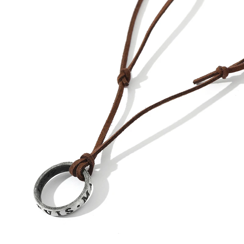 Gioco di film collana 4 inchettata anello Cosplay natan Drake codice in pelle antico ciondolo Vintage gioielli Prop