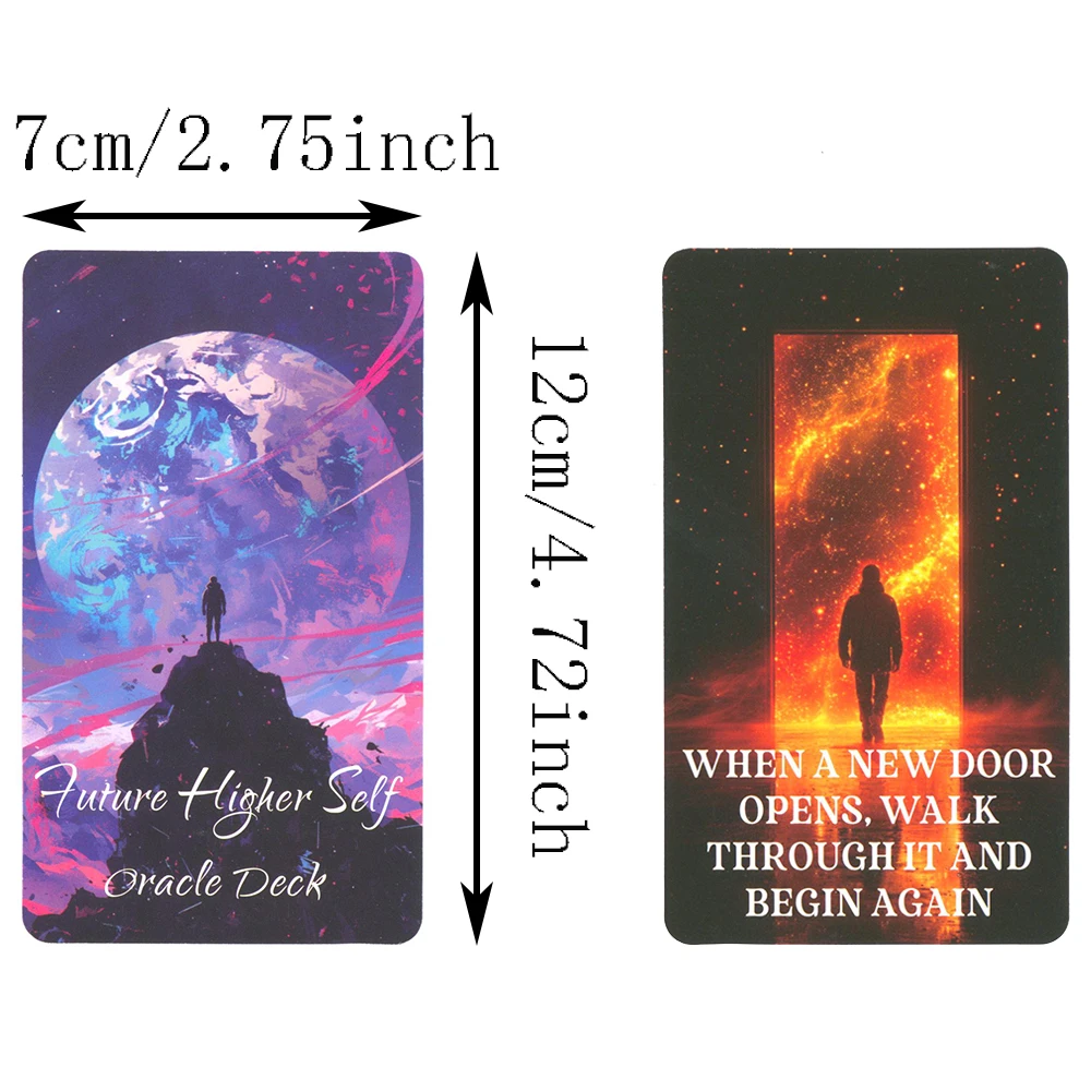 Future Fligher Self Oracle Cards English Version Tarot Deck in Box Fortune Telling Toys Prophecy Divination