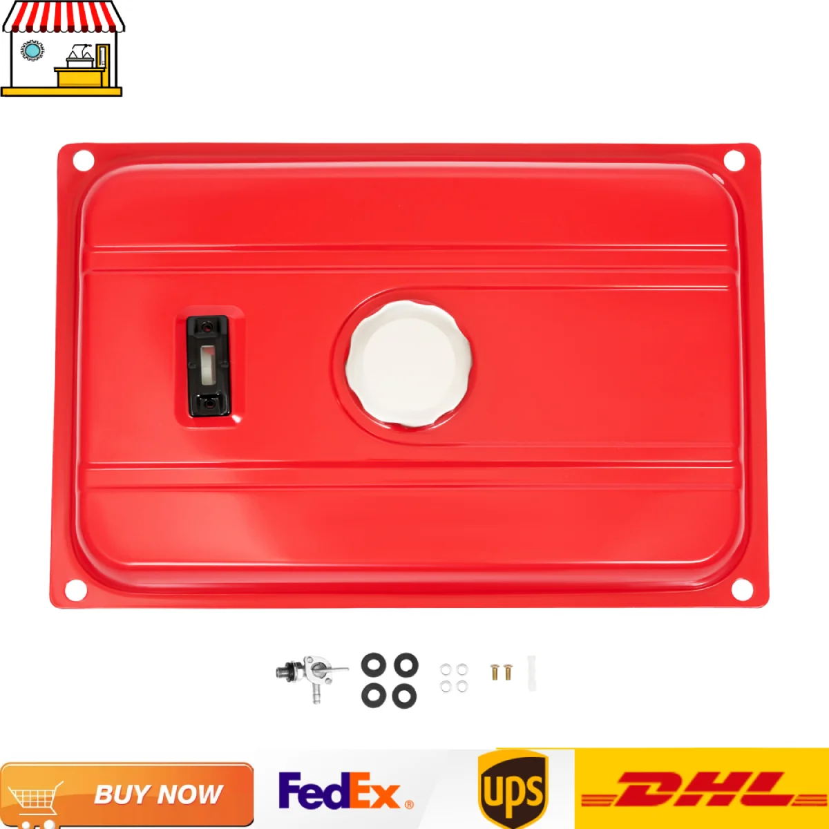 

Универсальный топливный бак генератора с кран манометра | Одноцилиндровый резервуар для оборудования генератора емкостью 18,9 л/5 галлонов