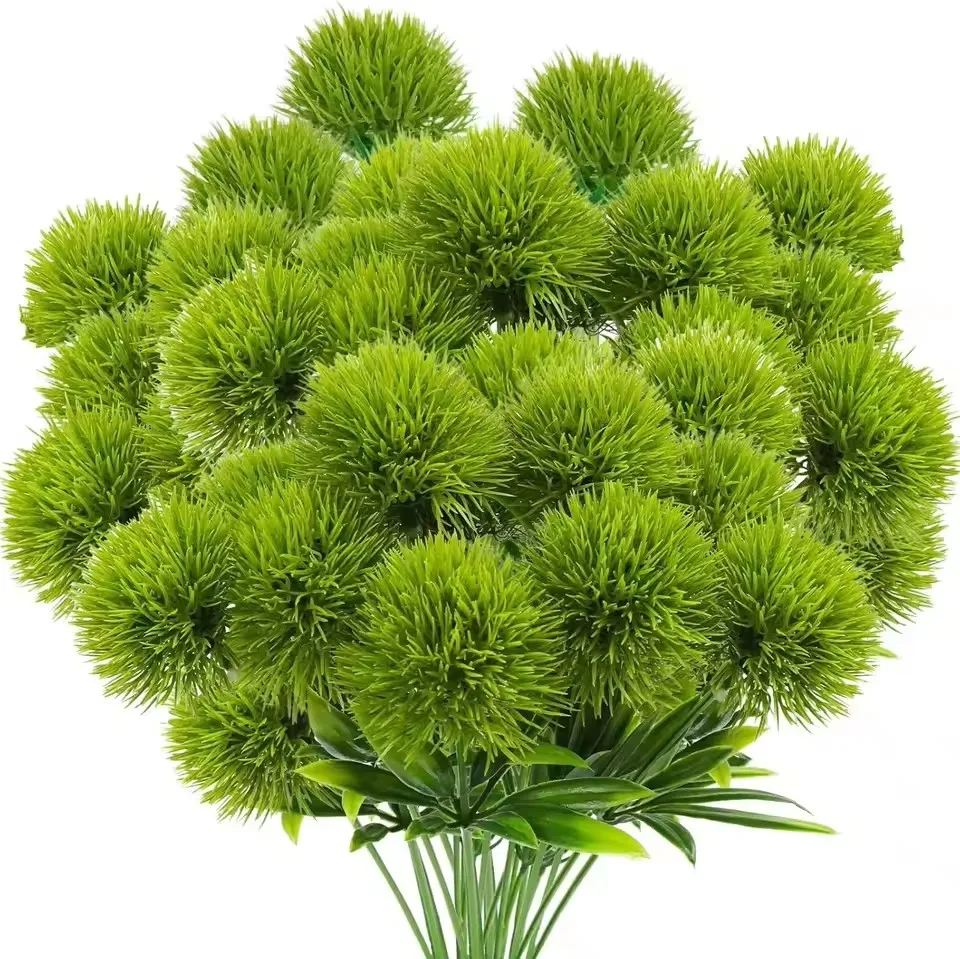 Ramo de flores de diente de león artificiales, decoración para sala de estar, jardín al aire libre, decoración de boda, accesorios para corona DIY, 10 Uds.