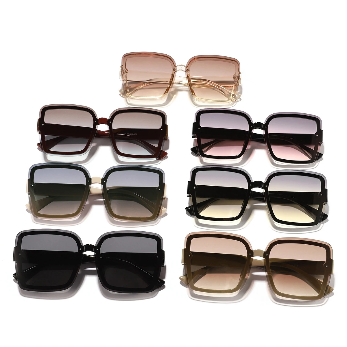 

Vintage Square Sunglasses For Women Men Rectangle Sun Glasses Female Big Frame Eyewear Oculos De Sol for Male Female Eyeglasses