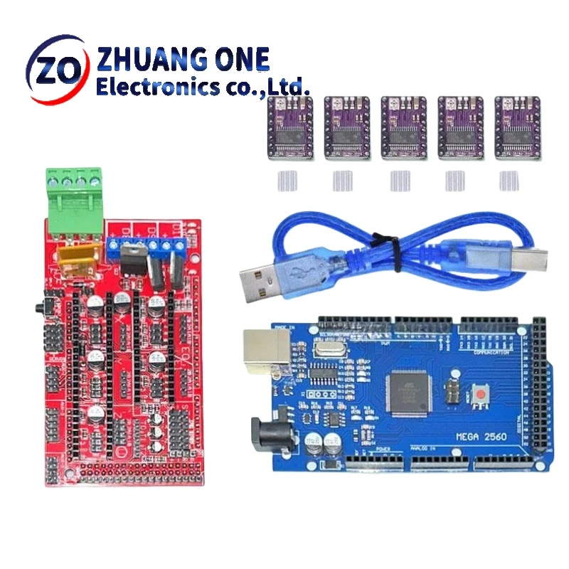 Imagem -03 - Motor Deslizante M2560 Ega r3 Mais 1.4 Painel de Controle Mais Peças A4988 ou Drv8825 para Kit Arduino