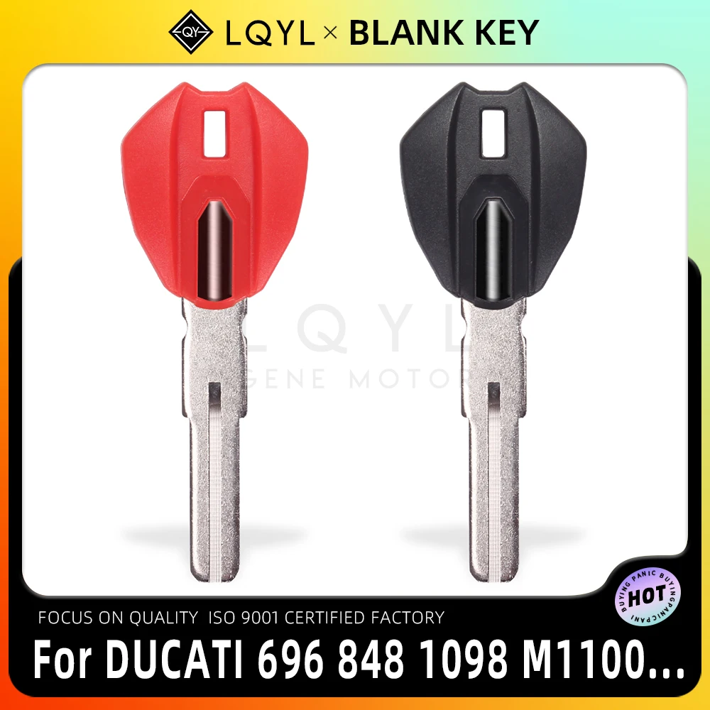 LQYL Blank Key Motorcycle Replace Uncut Keys For DUCATI MONSTER 696 796 M1100S M1200S 821 848 1098 1199 1299 M1100 659 656 795 