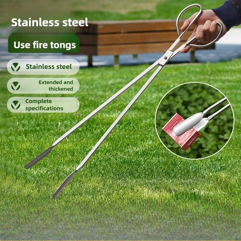 

Щипцы из нержавеющей стали 48 см, зажимы для мусора, измельчители, санитарные плоскогубцы, бытовые расширенные ретриверы, угольные зажимы, длинные ручки