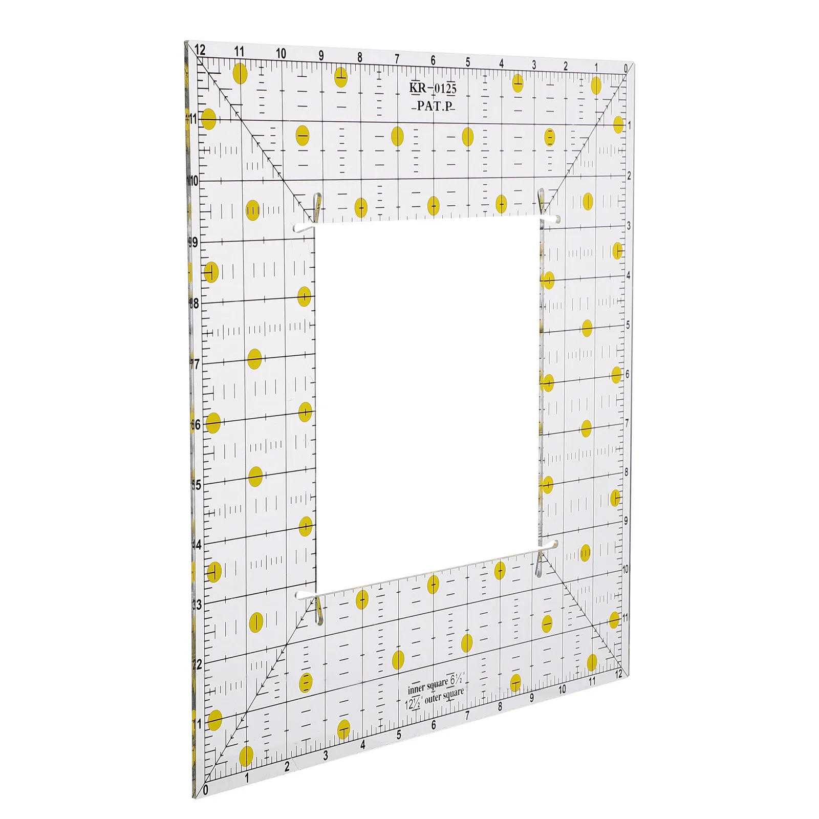

1Pcs Scratch Free Clear Plastic Square Quilting Ruler for Sewing Clothing Making Fabric Measuring Patchwork Craft Ruler