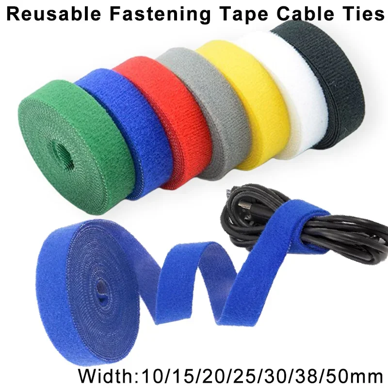 2pcs Japanese Cable Tie Living Room Office Data Cable Storage and Organization Tool Convenient Winding Device Magic Tape Tie