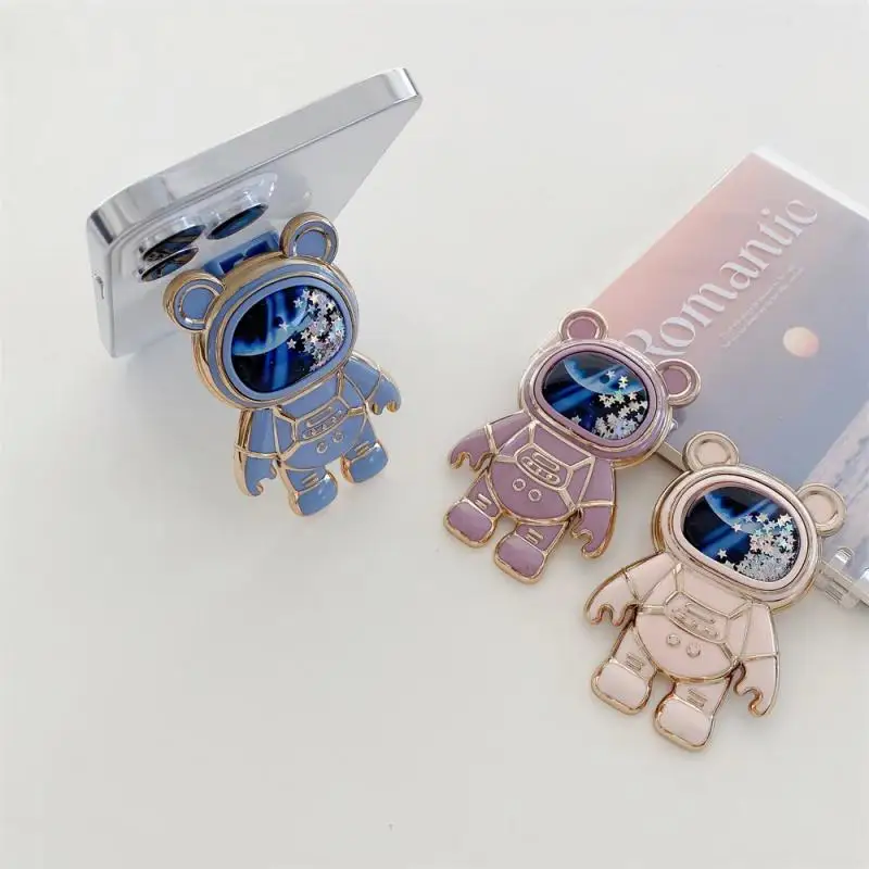 دون إيذاء الأيدي حامل الهاتف المحمول آمن الفضاء رائد الفضاء حامل الهاتف الخليوي دائم سلس ولا يترك أثرًا مريحة