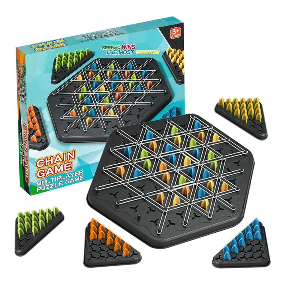 Nuovo gioco da tavolo geometria catena scacchi Puzzle elastico formazione interazione familiare esercizio pensiero per bambini famiglia adulta