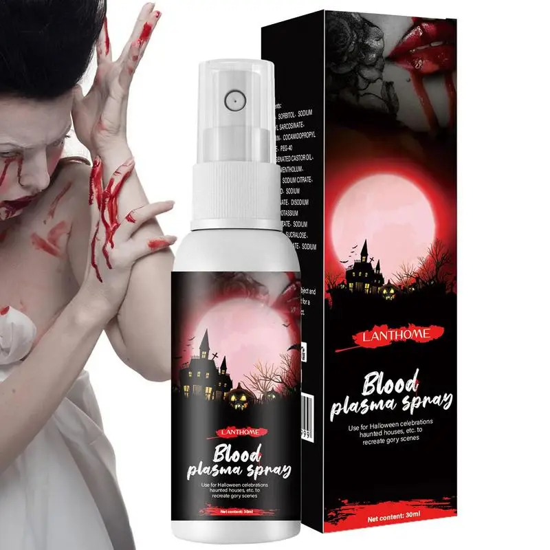 Halloween Fake Blood Halloween Liquid Blood Eye Blood Drops Halloween Simulation Vampire Fake Blood Spray For Cosplay Blood