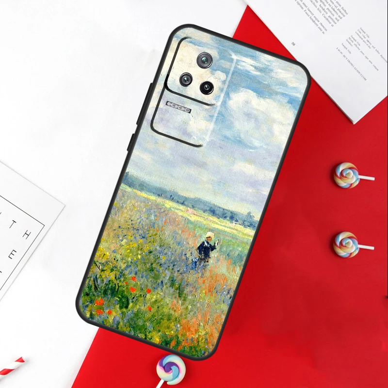 Claude Monet Garden Lotus Bridge Case For Xiaomi 13 12 Lite 12X 11T 12T Pro Cover For POCO F5 X5 X3 Pro X4 F4 GT F3 C40 M5s