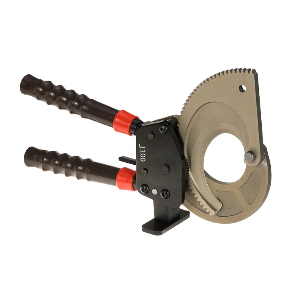 J100 HOT Cutter Blade Wire Ratchet Big Copper Manual hand cable cutter Electrician Cutting Scissors