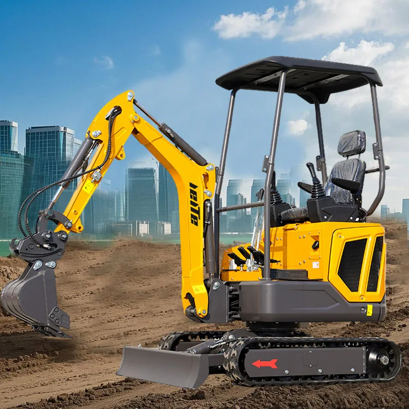 Hochwertige Minibagger 1 Tonne China Großhandel EPA CE 1000 kg Kleiner Bagger 2 Tonnen Multifunktions-Mikrograbenbagger Maßgeschneidert