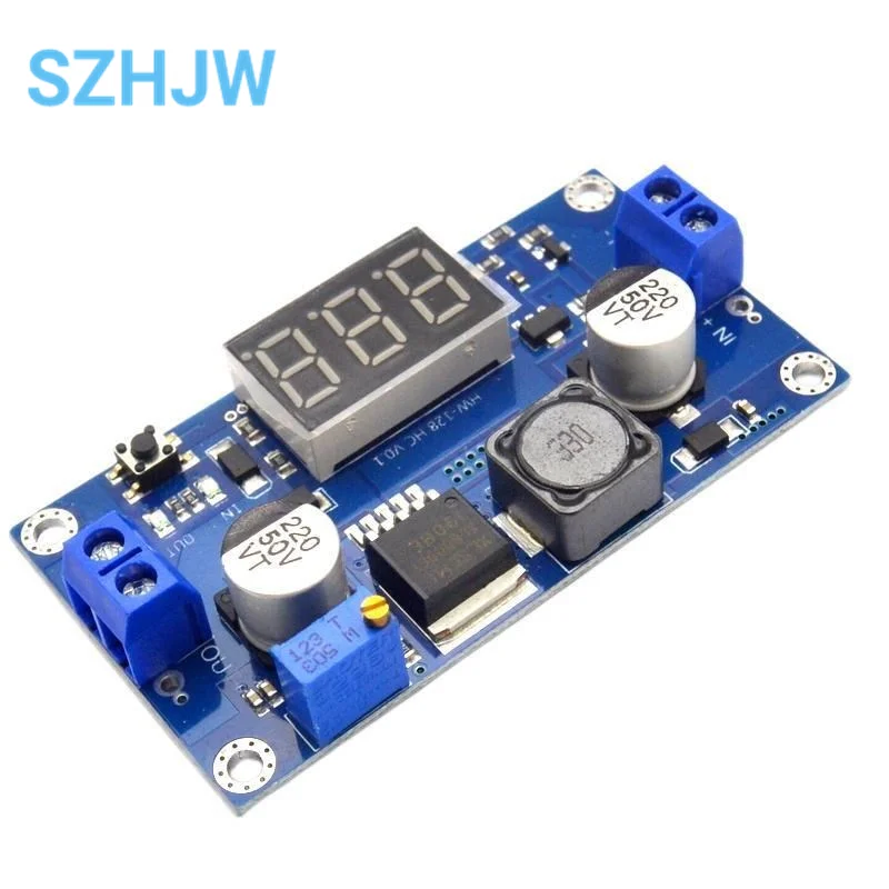 XL6009 DC-DC Boost Step Up Module Converter Digital Voltmeter Display Voltage Meter 4A Output 4.5-32V to 5-55V