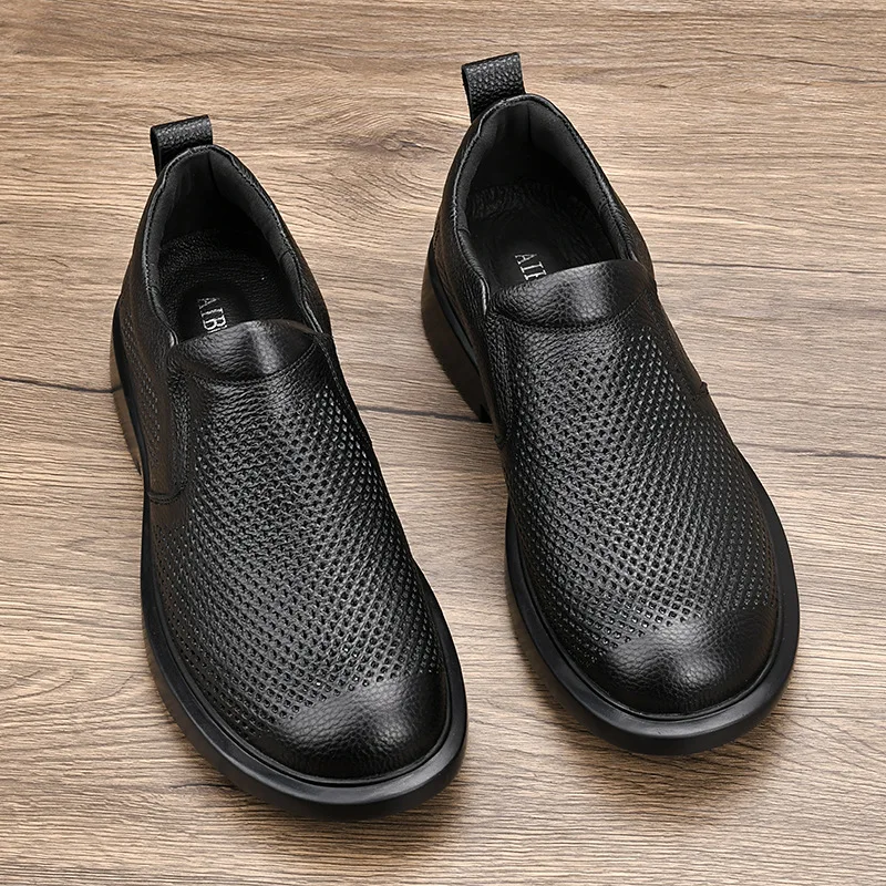 

Italian Genuine Leather Men Loafers New Wedding Dress Casual Shoes Moccasins Slip On Driving Shoes High-end Formal Male Footwear