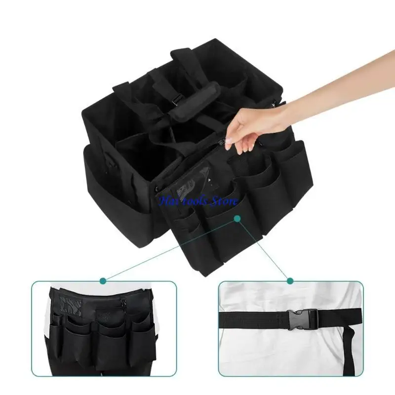 X37E Cleaning Supplies Holder, Organizers With Handles, For Car Detailing Cleaner Bag