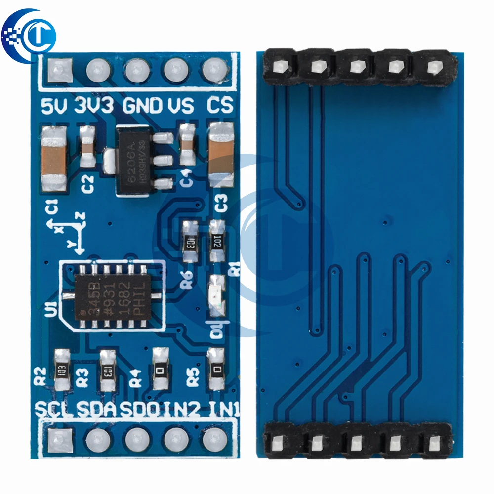Módulo acelerómetro de 3 ejes ADXL345: ±16 g de alta precisión con interfaz I2C/SPI: compatible con Arduino y Raspberry Pi