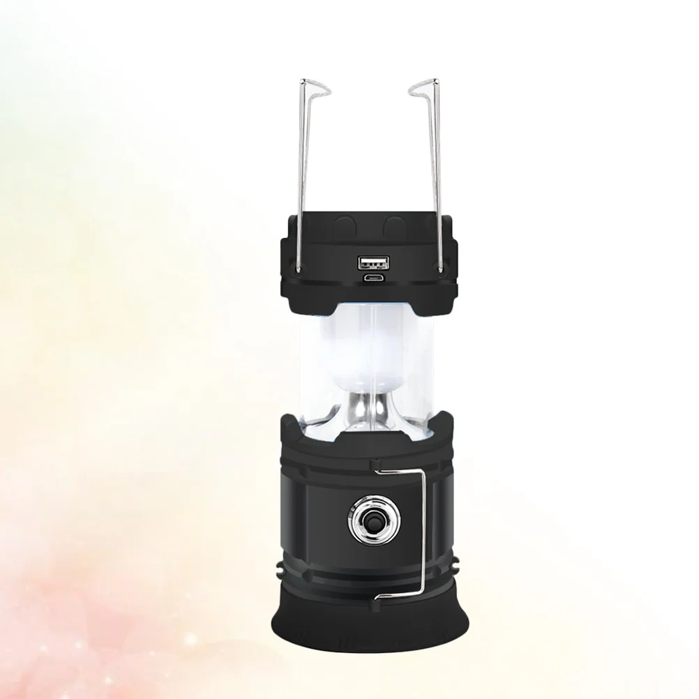 

1Pcs Solar LED Camping Lantern Multifunction Tent Light Portable Outdoor Emergency Lamp High Brightness USB Charging
