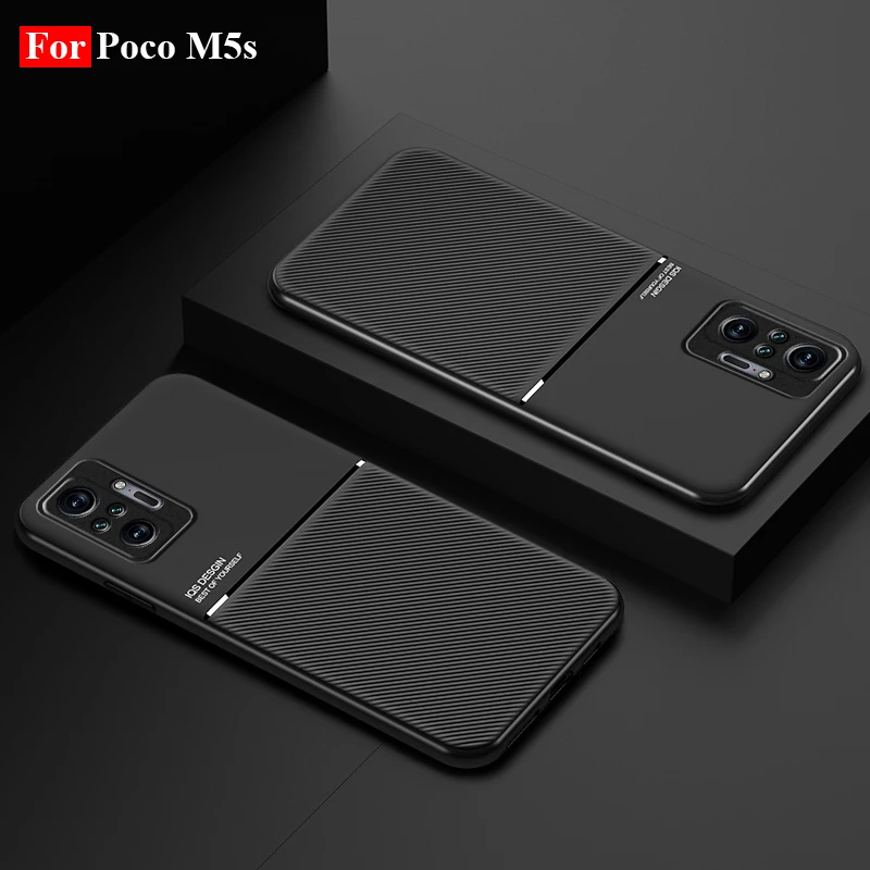 For Poco M5s Case Magnetic Phone Case For Coque Xiaomi Poco M5s  Silicone Soft Mobile Phone Back Case For Xiaomi Poco M5s Cover