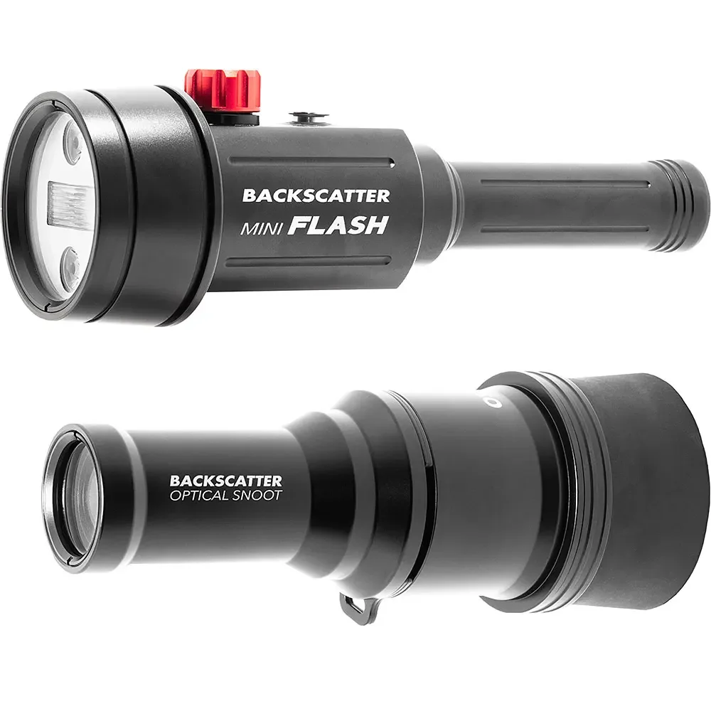 Backscatter Mini Flash 2 Underwater Compact Strobe Mf-2 Snoot Macro Photography Flashlight Black Water Black Background Light