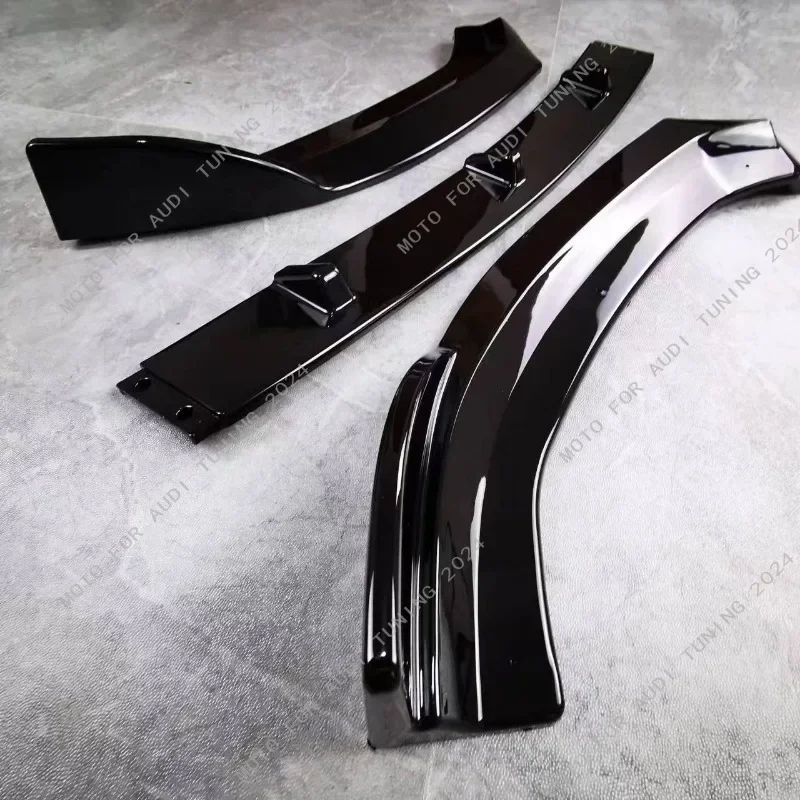 For AUDI A3 S3 Audi A3 8V S3 S-Line 2017-2020 Car Front Bumper Lip Spoiler Splitter Front Lip Chin Cap Spoiler Body Kit Tuning