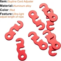 Aluminum Alloy Tent Cord Paracord Tensioner Guy Line Rope Adjusters Cord Tighteners for Outdoor Tent Camping Hiking Accessories 4