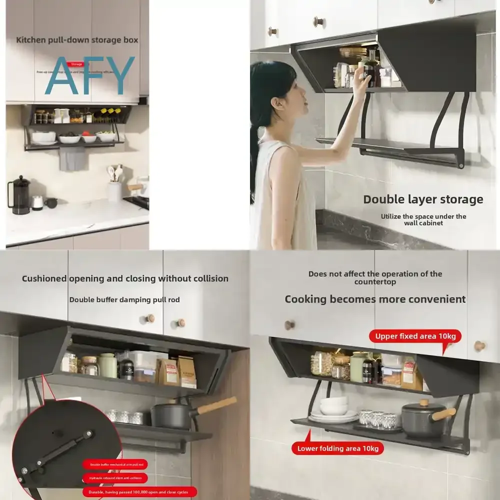 Estante de Almacenamiento de Cocina Montado en la Pared, Organizador Extraíble para Especias, Platos, Condimentos y Utensilios de Cocina, Compatible con IKEA PAX, para el Hogar