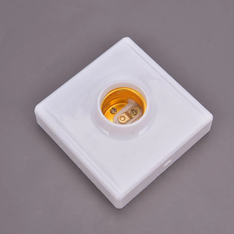 Suporte de lâmpada LED, Tomada de encaixe redondo e quadrado, Plug Switch, Lâmpada pendurada, E27