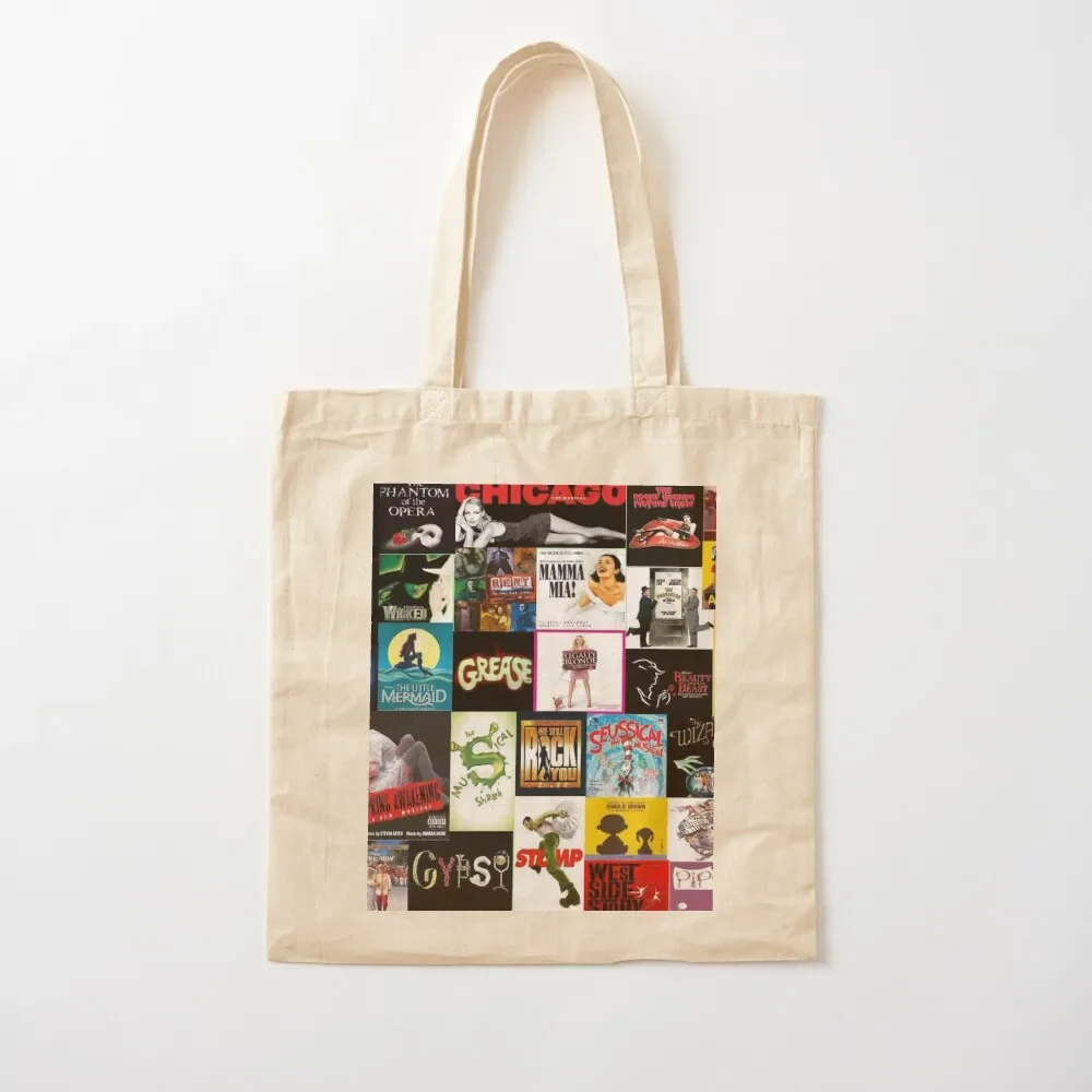 

Broadway Musical Collage 2 Tote Bag canvas shopping bag tote bag screen canvas tote Women's shopper